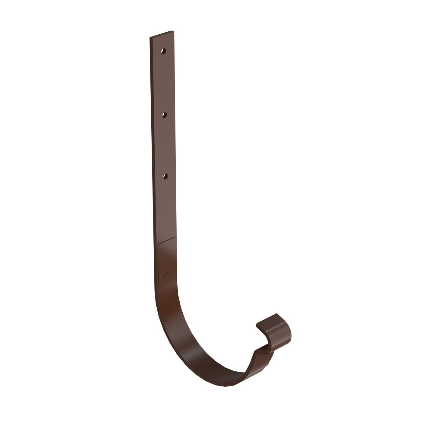 BRYZA STAL Metal gutter bracket straight 125 mm brown - CELLFAST